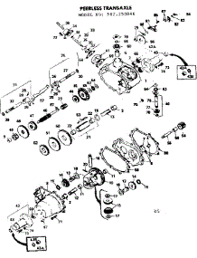 Transaxle parts for Craftsman Front-Engine Lawn Tractor 502250840 from AppliancePartsPros.com