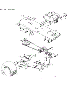 Pulleys parts for Craftsman Front-Engine Lawn Tractor 502250841 from AppliancePartsPros.com
