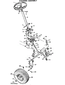 Steering Assembly parts for Craftsman Front-Engine Lawn Tractor 502250843 from AppliancePartsPros.com