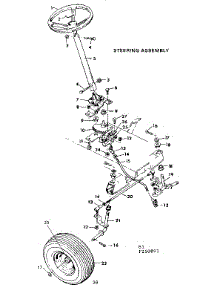 Steering Assembly parts for Craftsman Front-Engine Lawn Tractor 502250893 from AppliancePartsPros.com
