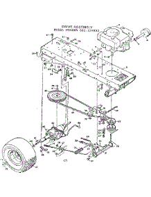 Drive Assembly parts for Craftsman Front-Engine Lawn Tractor 502250893 from AppliancePartsPros.com