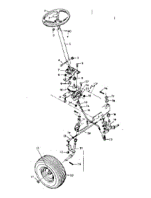 Steering Assembly parts for Craftsman Front-Engine Lawn Tractor 502250894 from AppliancePartsPros.com