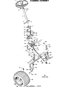 Steering Assembly parts for Craftsman Front-Engine Lawn Tractor 50225120 from AppliancePartsPros.com