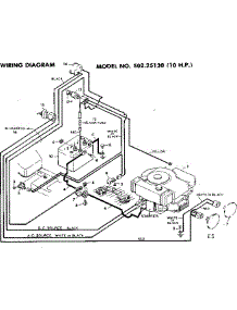 Wiring Diagram parts for Craftsman Front-Engine Lawn Tractor 50225120 from AppliancePartsPros.com