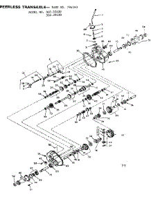 Peerless Transaxle parts for Craftsman Front-Engine Lawn Tractor 50225120 from AppliancePartsPros.com