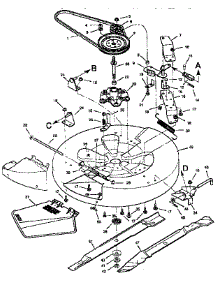 Mower Housing parts for Craftsman Rear-Engine Riding Mower 502251220 from AppliancePartsPros.com