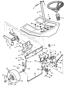 Steering parts for Craftsman Rear-Engine Riding Mower 502251250 from AppliancePartsPros.com