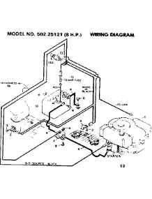 Wiring Diagram 8 Hp parts for Craftsman Front-Engine Lawn Tractor 50225131 from AppliancePartsPros.com