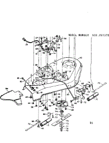 Mower Deck parts for Craftsman Front-Engine Lawn Tractor 502251370 from AppliancePartsPros.com