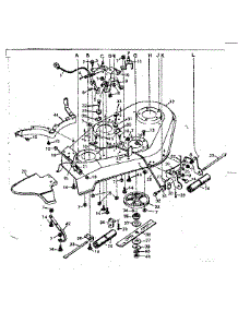 Mower Deck parts for Craftsman Front-Engine Lawn Tractor 502253622 from AppliancePartsPros.com