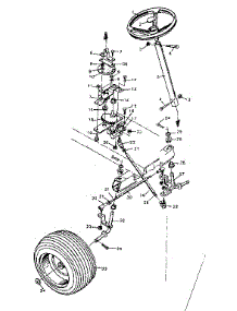 Steering Replacement Parts parts for Craftsman Front-Engine Lawn Tractor 502253760 from AppliancePartsPros.com