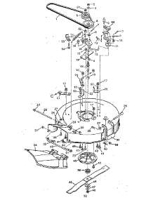 Mower Housing parts for Craftsman Front-Engine Lawn Tractor 502254110 from AppliancePartsPros.com