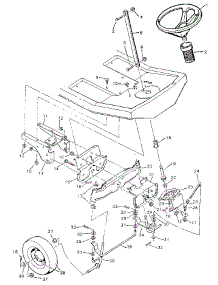 Steering System parts for Craftsman Front-Engine Lawn Tractor 502254112 from AppliancePartsPros.com