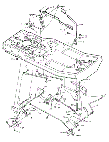 Mower Housing Suspension parts for Craftsman Front-Engine Lawn Tractor 502254112 from AppliancePartsPros.com