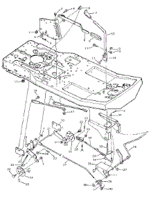 Mower Housing Suspension parts for Craftsman Front-Engine Lawn Tractor 502254113 from AppliancePartsPros.com