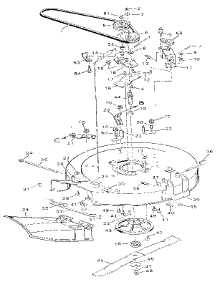 Mower Housing parts for Craftsman Front-Engine Lawn Tractor 502254113 from AppliancePartsPros.com