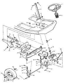 Steering System parts for Craftsman Front-Engine Lawn Tractor 502254114 from AppliancePartsPros.com