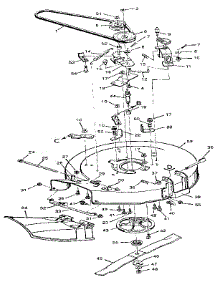 Mower Housing parts for Craftsman Front-Engine Lawn Tractor 502254114 from AppliancePartsPros.com