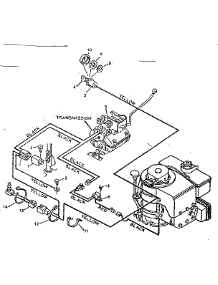Pictorial Wiring Diagram parts for Craftsman Front-Engine Lawn Tractor 502254120 from AppliancePartsPros.com