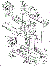 Body And Chassis parts for Craftsman Front-Engine Lawn Tractor 502254120 from AppliancePartsPros.com