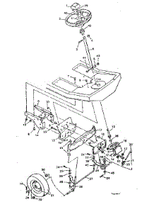 Steering System parts for Craftsman Front-Engine Lawn Tractor 502254120 from AppliancePartsPros.com