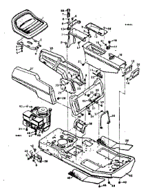 Body And Chassis parts for Craftsman Front-Engine Lawn Tractor 502254121 from AppliancePartsPros.com