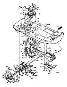 Drive System parts for Craftsman Front-Engine Lawn Tractor 502254121 from AppliancePartsPros.com