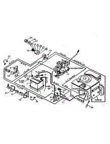 Pictorial Wiring Diagram parts for Craftsman Front-Engine Lawn Tractor 502254130 from AppliancePartsPros.com