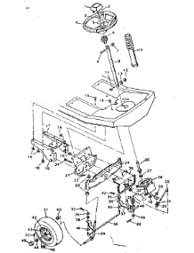 Steering System parts for Craftsman Front-Engine Lawn Tractor 502254130 from AppliancePartsPros.com