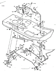 Blade Housing Suspension parts for Craftsman Front-Engine Lawn Tractor 502254130 from AppliancePartsPros.com