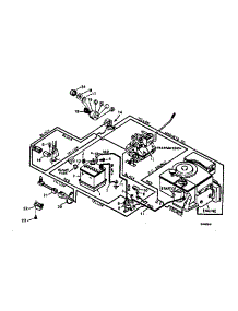 Pictiorial Wiring Diagram parts for Craftsman Front-Engine Lawn Tractor 502254132 from AppliancePartsPros.com