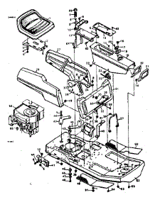 Body Chassis parts for Craftsman Front-Engine Lawn Tractor 502254132 from AppliancePartsPros.com