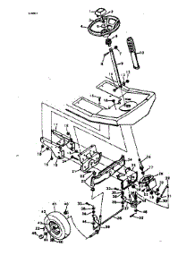 Steering System parts for Craftsman Front-Engine Lawn Tractor 502254132 from AppliancePartsPros.com