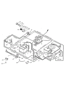 Pictorial Wiring Diagram parts for Craftsman Front-Engine Lawn Tractor 502254133 from AppliancePartsPros.com