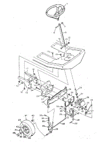 Steering System parts for Craftsman Front-Engine Lawn Tractor 502254133 from AppliancePartsPros.com