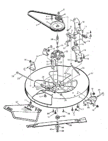 Mower Housing - Bottom Half parts for Craftsman Front-Engine Lawn Tractor 502254133 from AppliancePartsPros.com