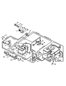 Replacement Parts Pictorial Wiring Diagram parts for Craftsman Front-Engine Lawn Tractor 502254140 from AppliancePartsPros.com