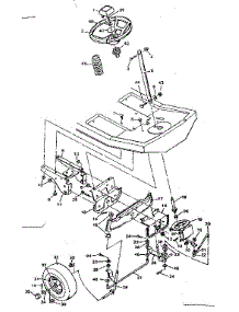 Replacement Parts Steering System parts for Craftsman Front-Engine Lawn Tractor 502254140 from AppliancePartsPros.com