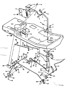 Replacement Parts Blade Housing Suspension parts for Craftsman Front-Engine Lawn Tractor 502254140 from AppliancePartsPros.com