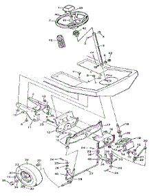 Steering System parts for Craftsman Front-Engine Lawn Tractor 502254141 from AppliancePartsPros.com