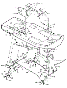 Blade Housing Suspension parts for Craftsman Front-Engine Lawn Tractor 502254141 from AppliancePartsPros.com