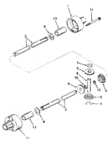 Differential parts for Craftsman Front-Engine Lawn Tractor 502254141 from AppliancePartsPros.com