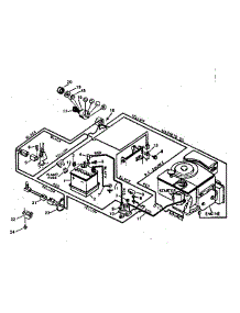 Pictorial Wiring Diagram parts for Craftsman Front-Engine Lawn Tractor 502254142 from AppliancePartsPros.com