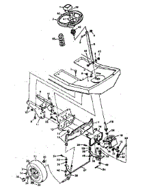 Steering System parts for Craftsman Front-Engine Lawn Tractor 502254142 from AppliancePartsPros.com