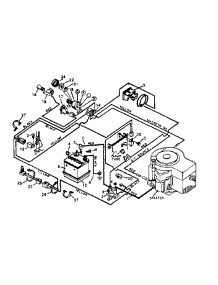 Pictorial Wiring Diagram parts for Craftsman Front-Engine Lawn Tractor 502254150 from AppliancePartsPros.com