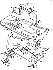 Blade Housing-Suspension parts for Craftsman Front-Engine Lawn Tractor 502254150 from AppliancePartsPros.com