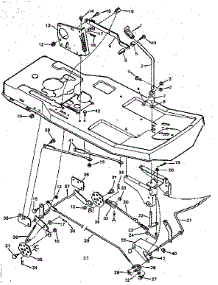 Blade Housing Suspension parts for Craftsman Front-Engine Lawn Tractor 502254151 from AppliancePartsPros.com
