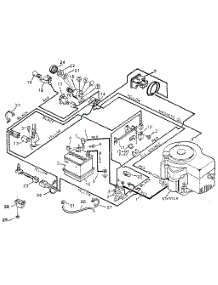 Pictorial Wiring Diagram parts for Craftsman Front-Engine Lawn Tractor 502254153 from AppliancePartsPros.com