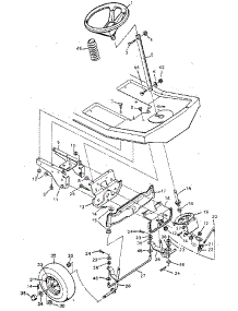 Steering System parts for Craftsman Front-Engine Lawn Tractor 502254153 from AppliancePartsPros.com