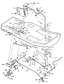 Mower Housing Suspension parts for Craftsman Front-Engine Lawn Tractor 502254153 from AppliancePartsPros.com